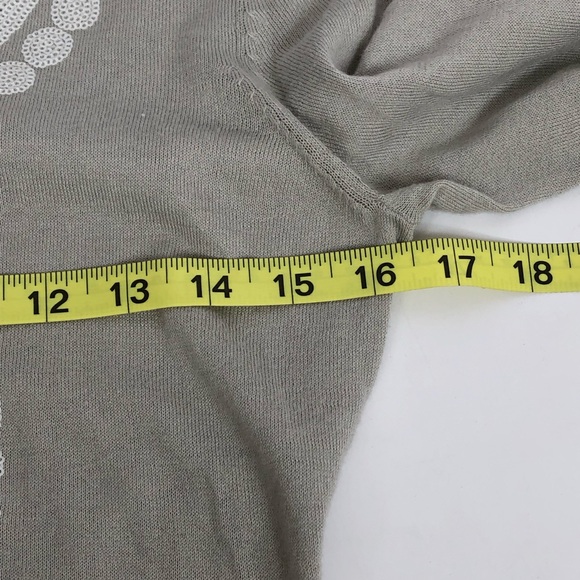 Halogen Beige Geometric Sequin Button Cardigan XS - Picture 6 of 8